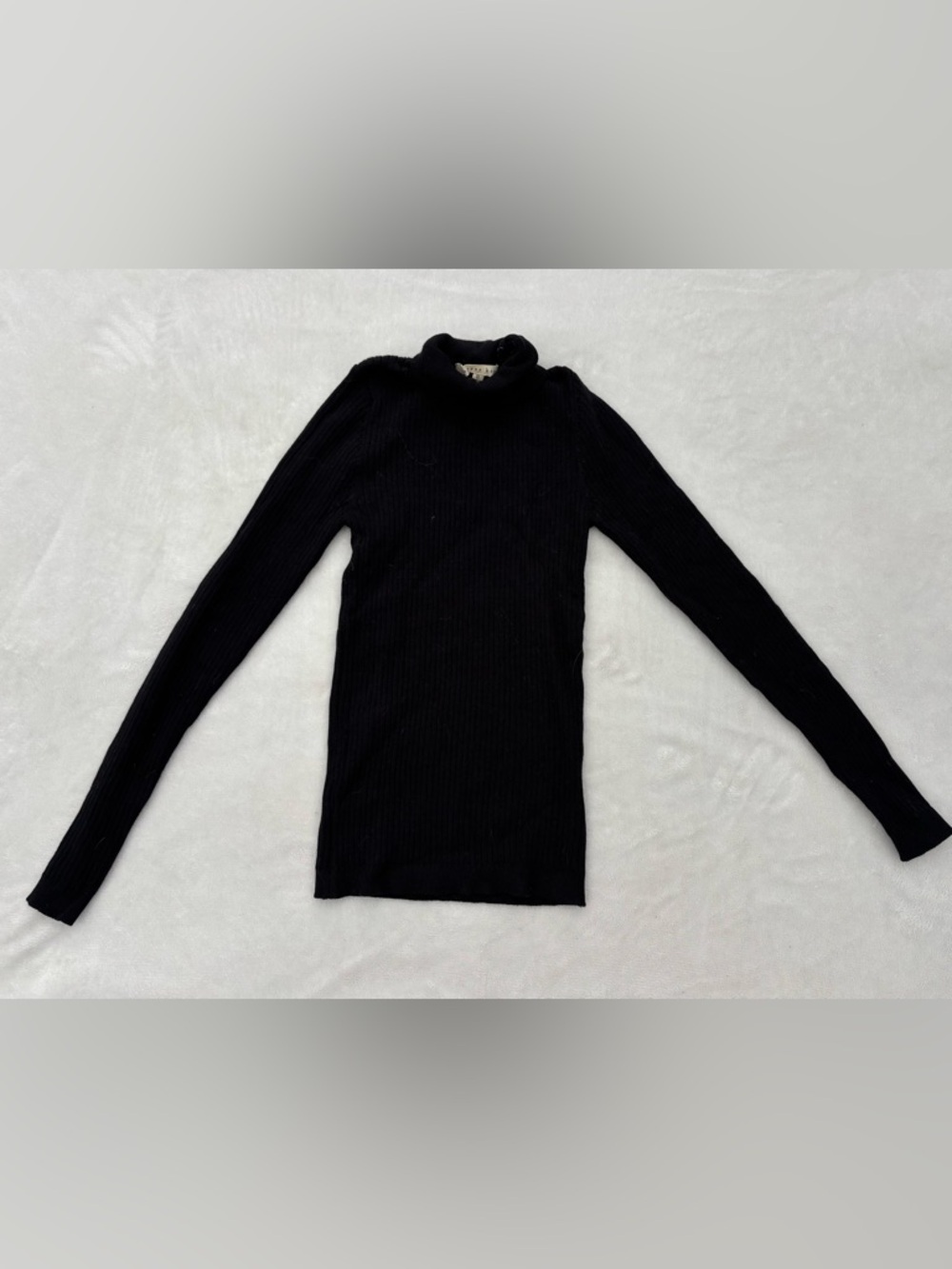 Copper Key Black Ribbed Long Sleeve Turtleneck